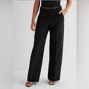 Express editor mid rise relaxed trouser pants
